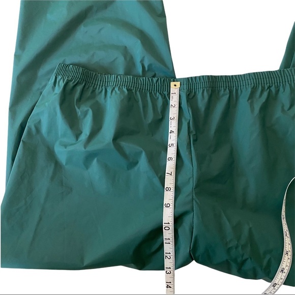 L.L. Bean Green 100% PVC Outer Nylon Inner Rain Snow Pants Men’s Size XXL - Picture 8 of 9
